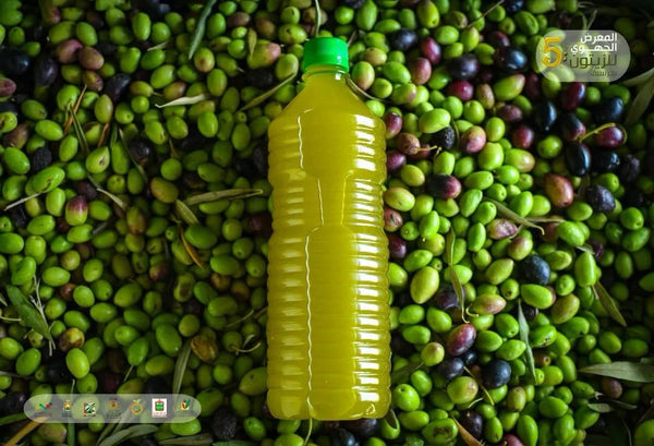 Huile d'olive de première pression, mise en bouteille